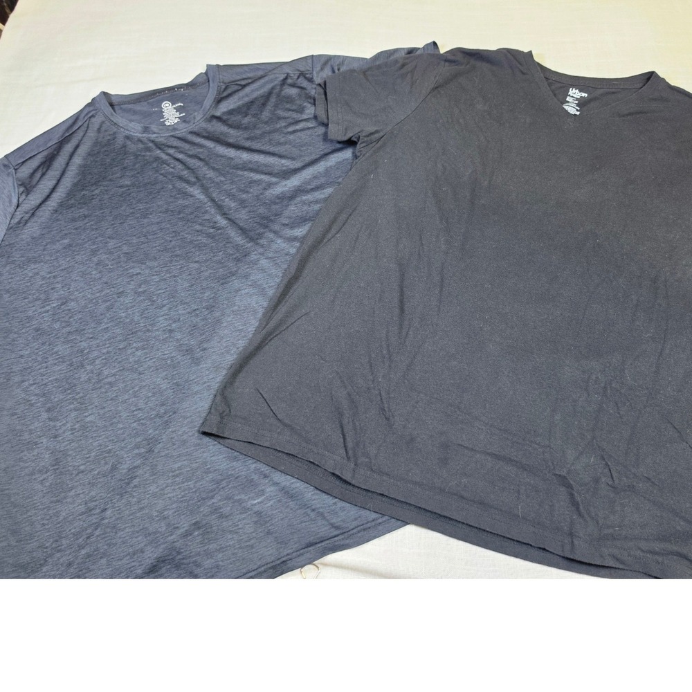 Mens 2XL T-Shirt Lot Urban Pipeline Black V-Neck & Real Essentials Charcoal Crew